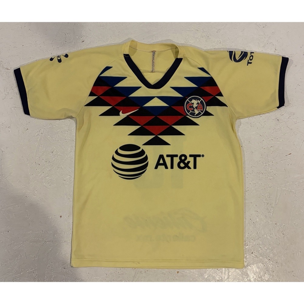 Club America Soccer Jersey Mens M Yellow AT&T Home Depot Bud Light Caliente